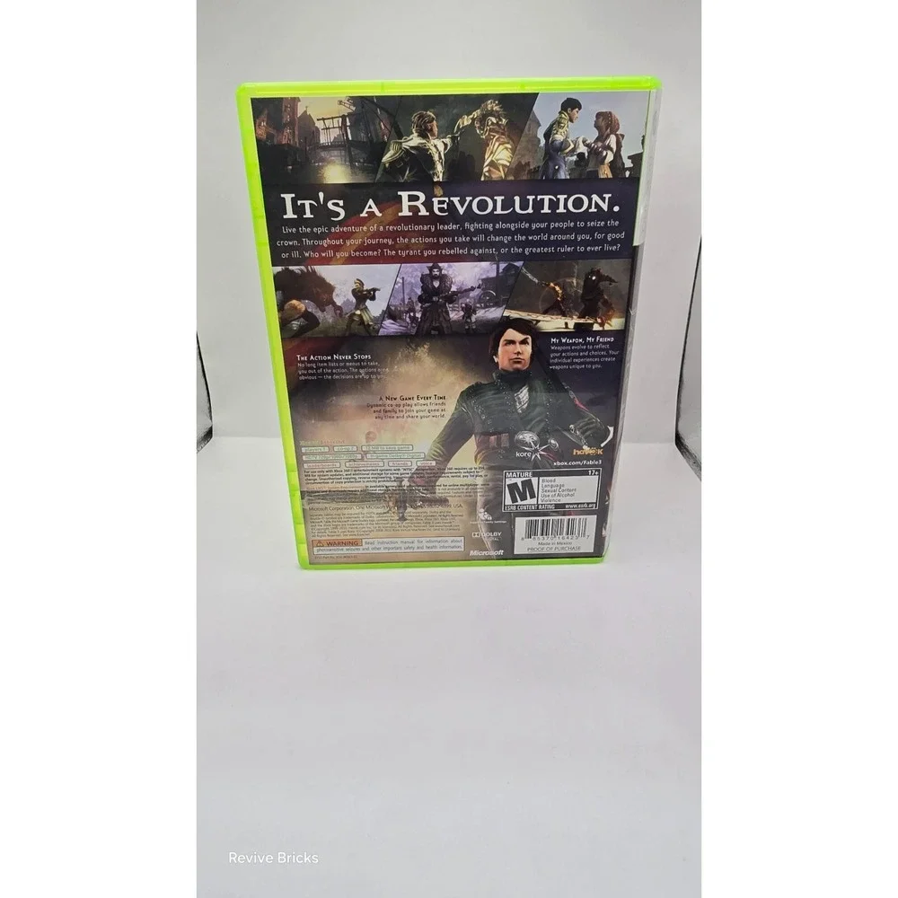 Fable III 3 (Microsoft Xbox 360, 2010) CIB W/ Inserts Complete Tested Working‎